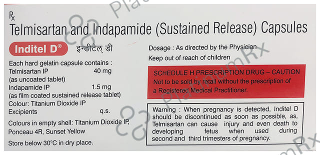 Inditel D 40/1.5mg Capsule SR 10s