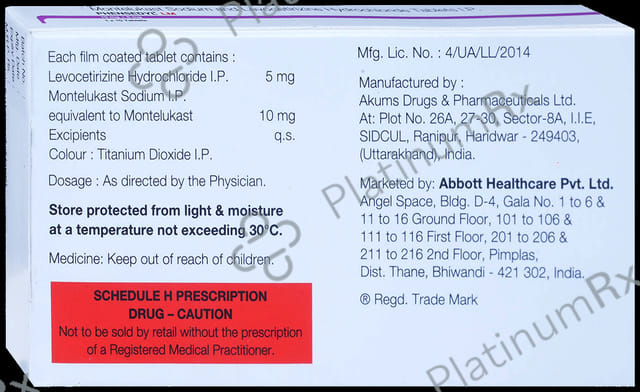 Phensedyl LM 5/10mg Tablet 10s