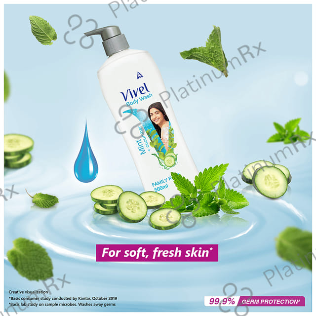 Vivel Mint + Cucumber Family Pack Body Wash