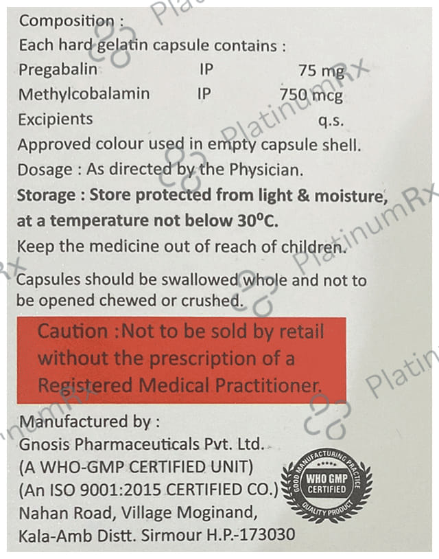 Priwin MSR 75mg/750mcg Capsule 10s