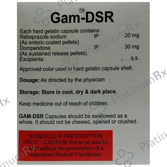 Gam DSR 30/20mg Capsule 10s