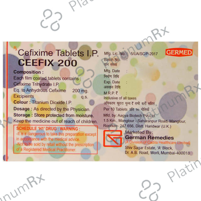 Ceefix 200mg Tablet 10s