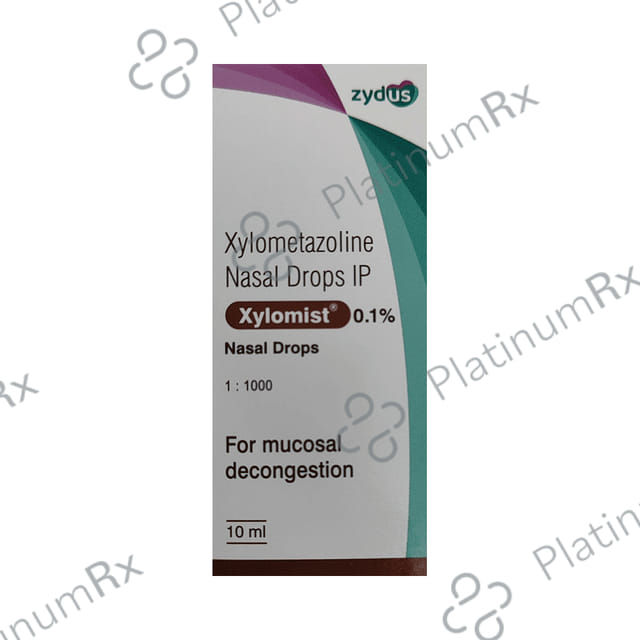 Xylomist 0.1% Nasal Drops 10ml