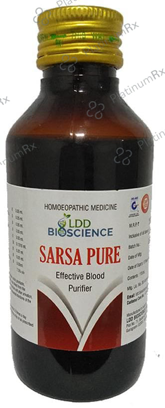 LDD Bioscience Sarsa Pure Blood Purifier Syrup 115 ml