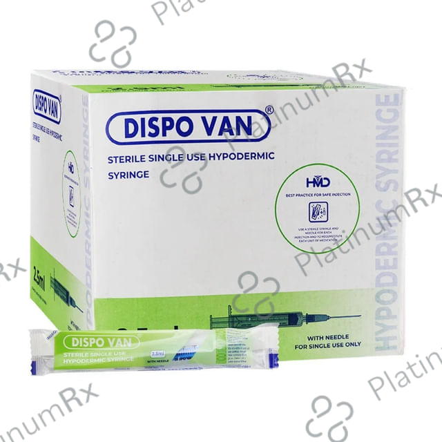 Dispovan 2.5ml Syringe 24G