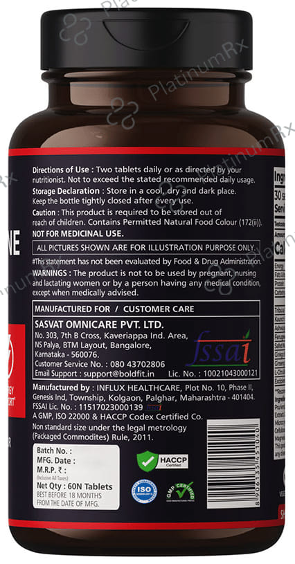 Boldfit Testosterone Booster Triple Strength Tablet