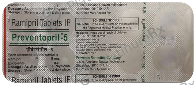 Preventopril 5mg Tablet 10s