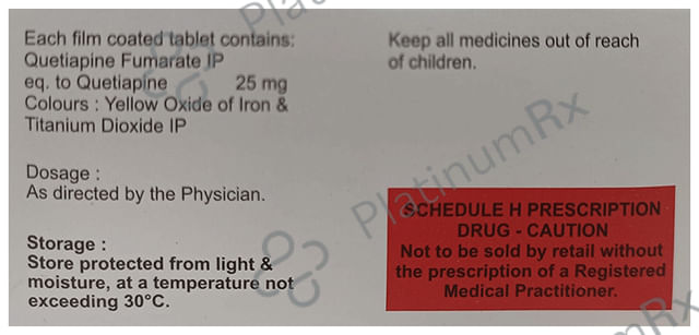 Qupiter 25mg Tablet 10s