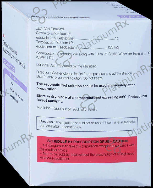 C One TZ 1000/125mg Injection 1s