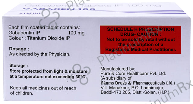 Gabaxen 100mg Tablet 10s