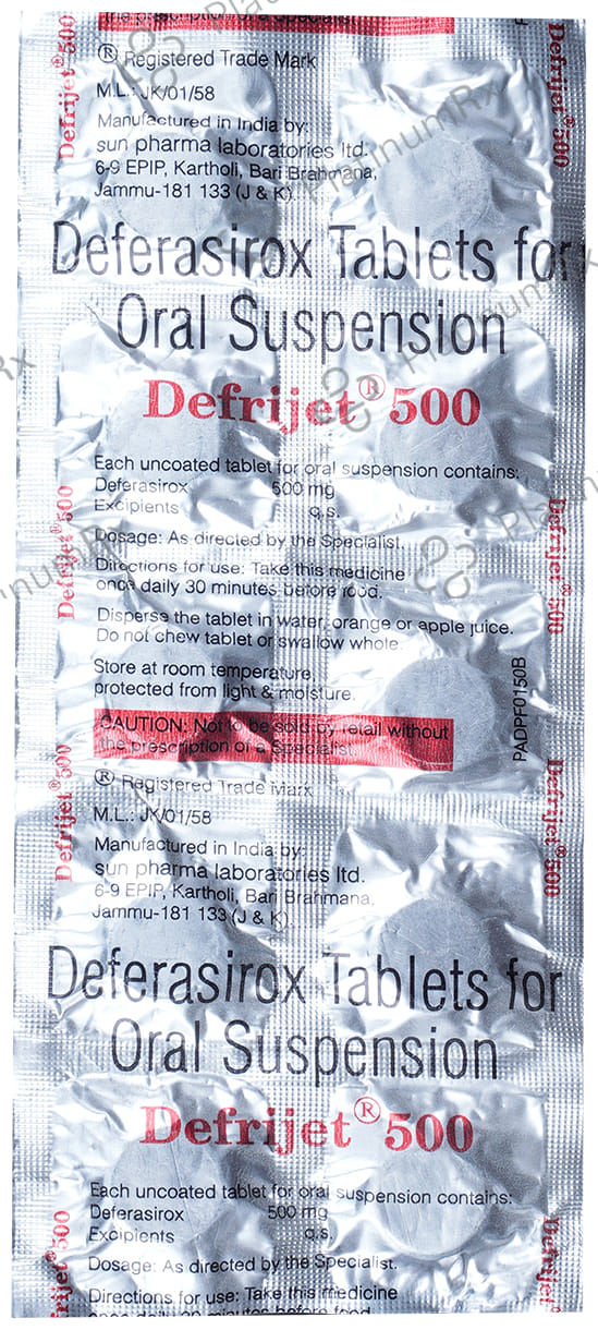 Defrijet 500mg Tablet 10s
