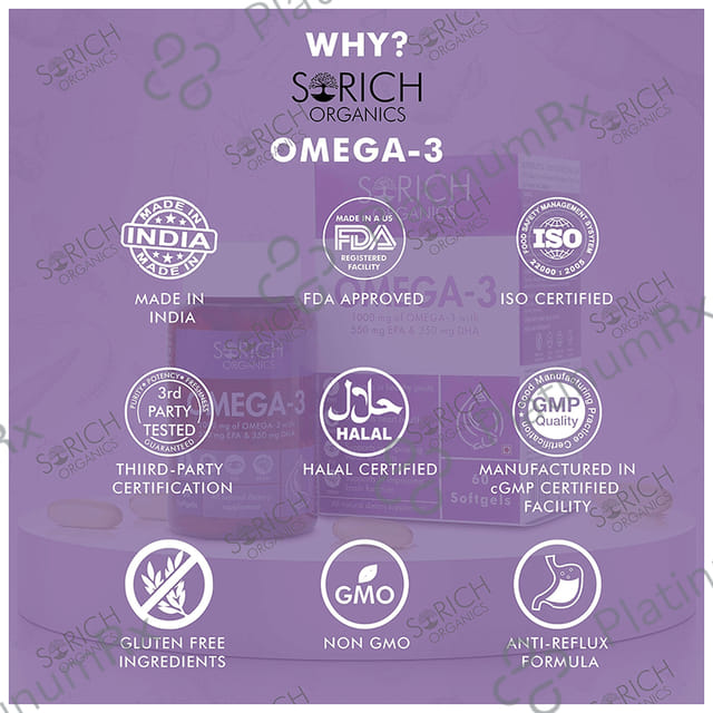 Sorich Organics Omega 3 Softgels Capsule 60s