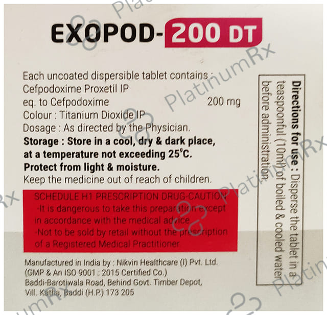 Exopod 200mg Tablet DT
