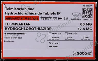 Aidsartan H 80/12.5/80mg Tablet 10s