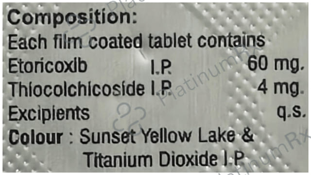 Muscoact ET 60mg/4mg Tablet