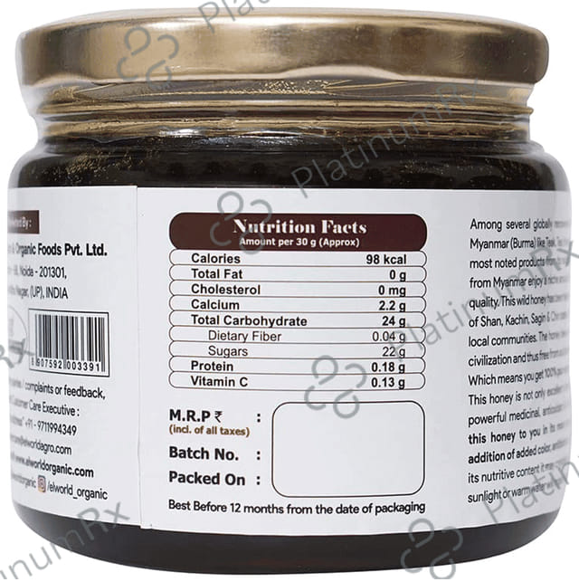 EL World Natural Wild Myanmar Honey