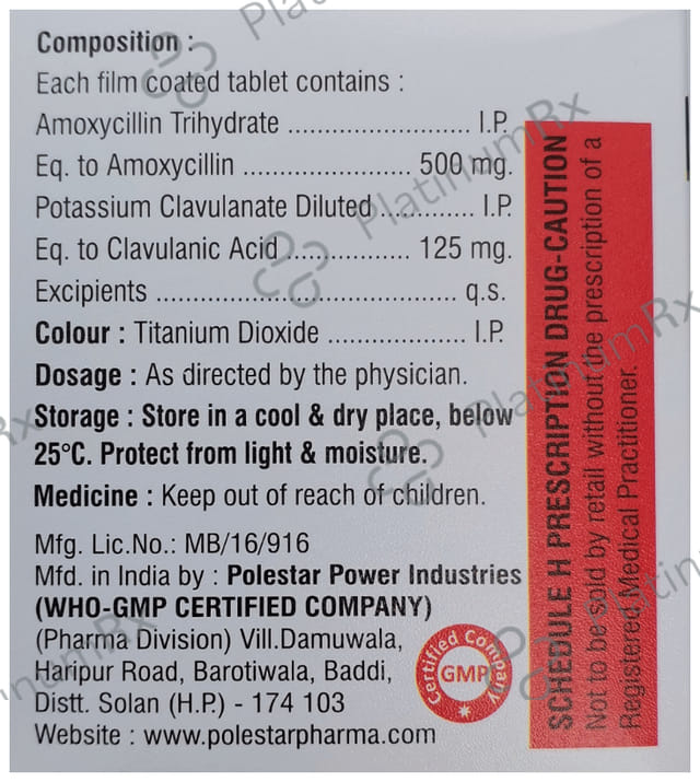 Cryptoclav 625 Tablet