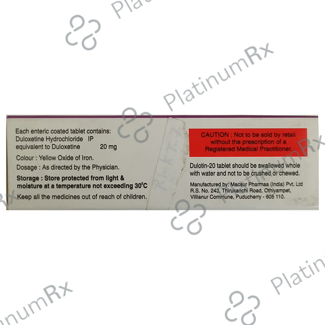 Dulotin 20mg Tablet 10s