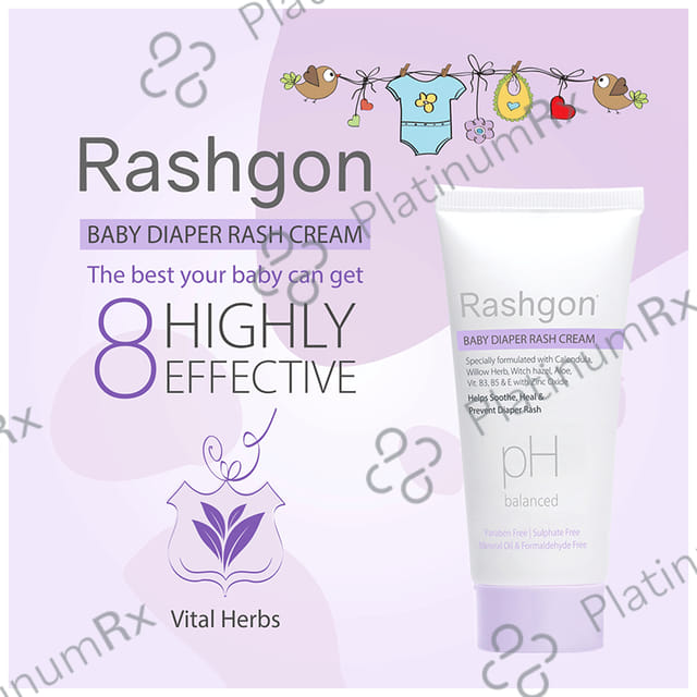 Rashgon Baby Diaper Rash Cream (50gm Each) 2 Tube