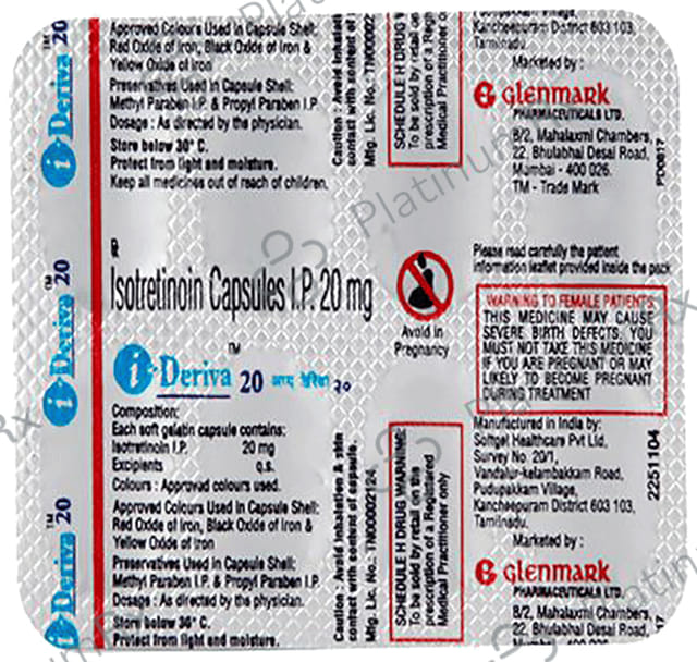 I Deriva 20mg Capsule 10s