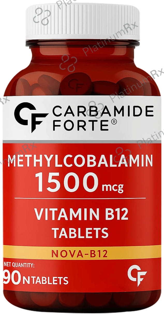 Carbamide Forte Methylcobalamin (Vitamin B12) 1500mcg for Digestion, Brain & Immunity - Tablet