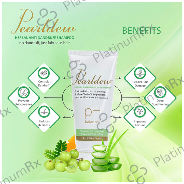 Pearldew Herbal Anti Dandruff Shampoo (100ml Each) 3 Tubes