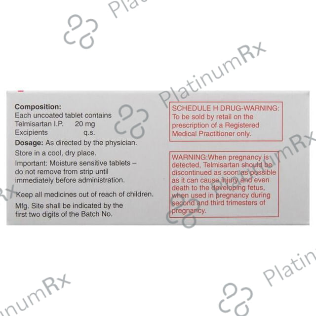 Telma 20mg Tablet 15s