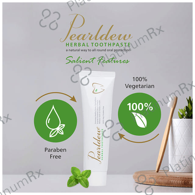 Pearldew Herbal Toothpaste (100gm Each) 1 Tube