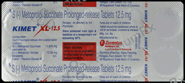 Kimet XL 12.5mg Tablet ER 10s