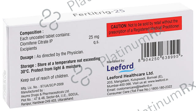 Fertitrig 25mg Tablet 10s