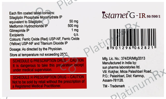 Istamet G IR 50/500/1 Tablet 10s