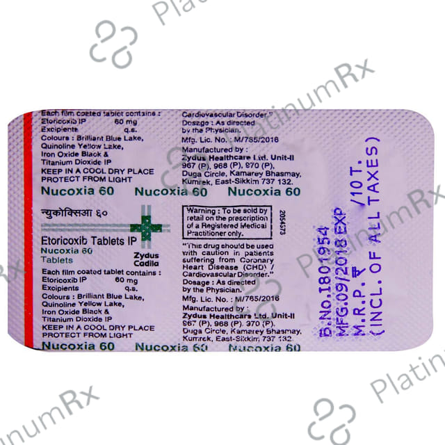 Nucoxia 60mg Tablet 10s