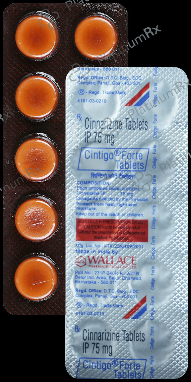 Cintigo Forte 75mg Tablet 10s