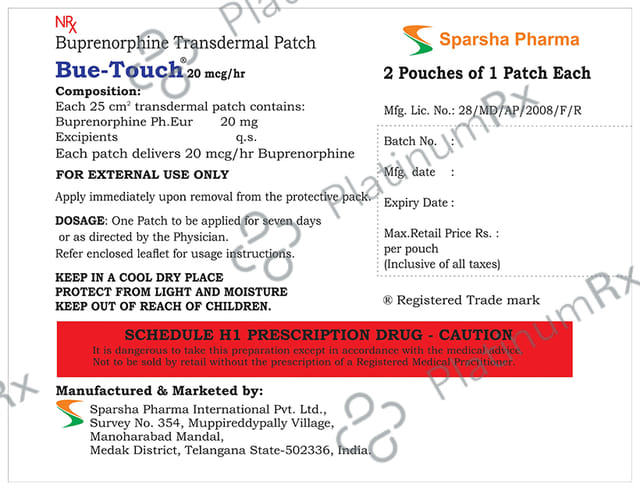 Bue Touch 20mg Patch