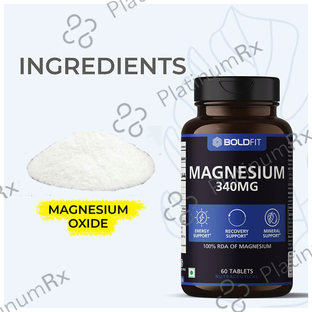 Boldfit Magnesium 340mg Tablet