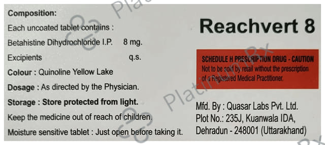 Reachvert 8 Tablet