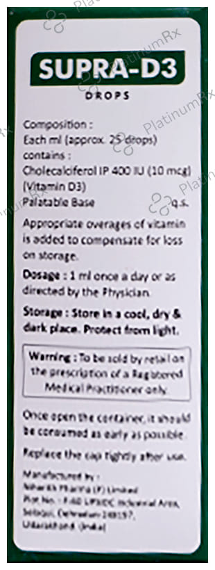 Supra-D3 Oral Drops