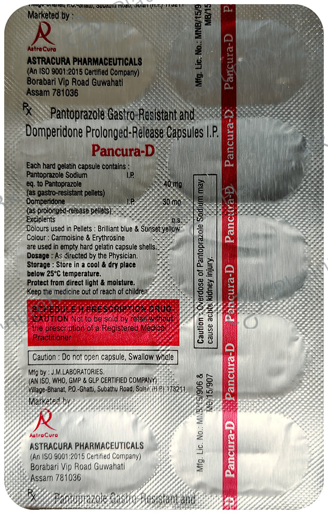 Pancura 30/40mg D Capsule PR 10s