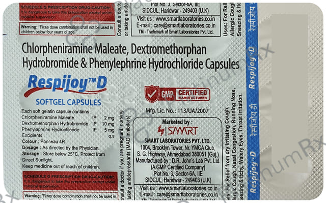 Respijoy D Softgel Capsule 10s
