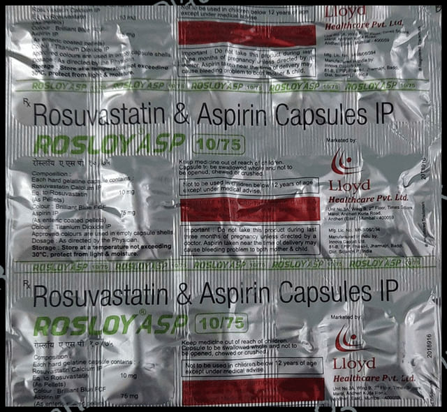 Rosloy ASP 10/75mg Capsule 15s
