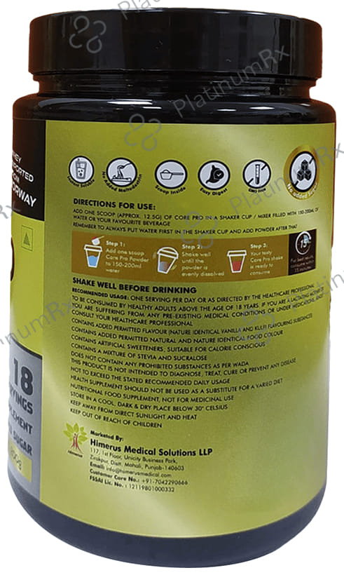 Core Pro Whey Protein Vanilla Kulfi Flavour Powder 200gm