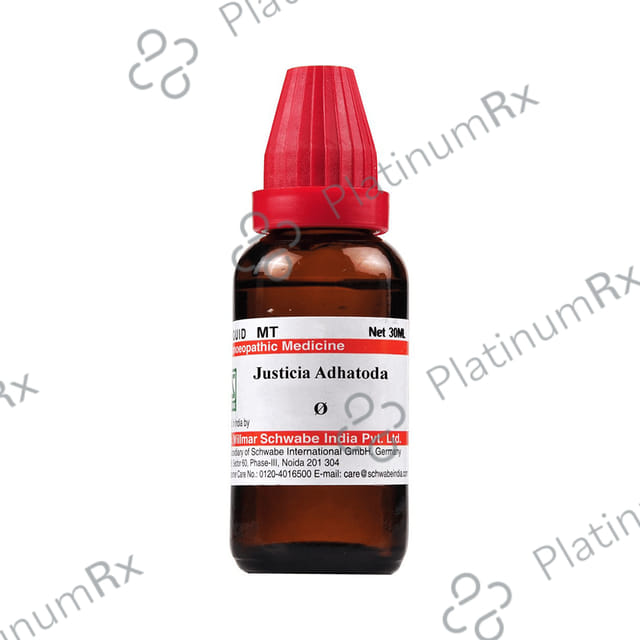 Dr Willmar Schwabe India Justicia Adhatoda Mother Tincture Q