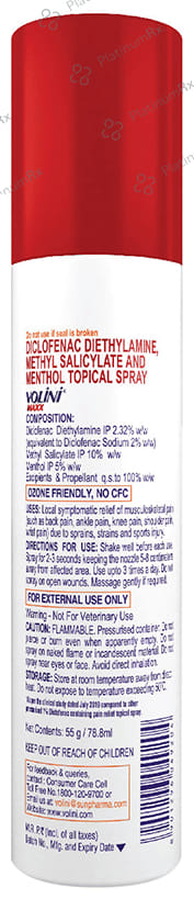 Volini Maxx for instant relief from severe pain Spray 55gm