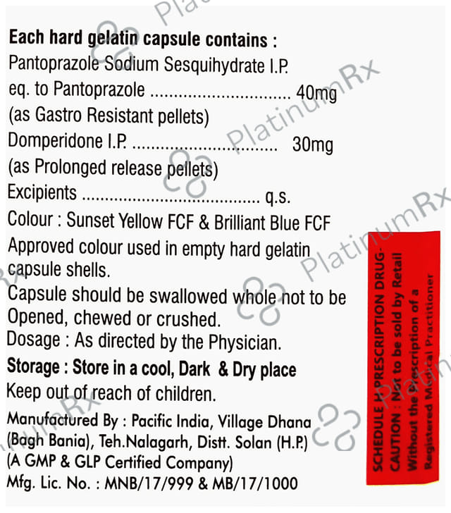 Apentral D 30mg/40mg Capsule SR