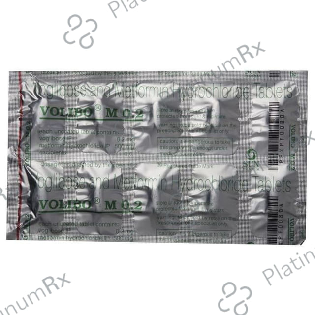 Volibo M 500/0.2mg Tablet 10s