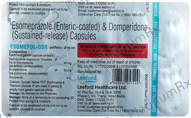 Esomefol DSR 30/40mg Capsule 10s