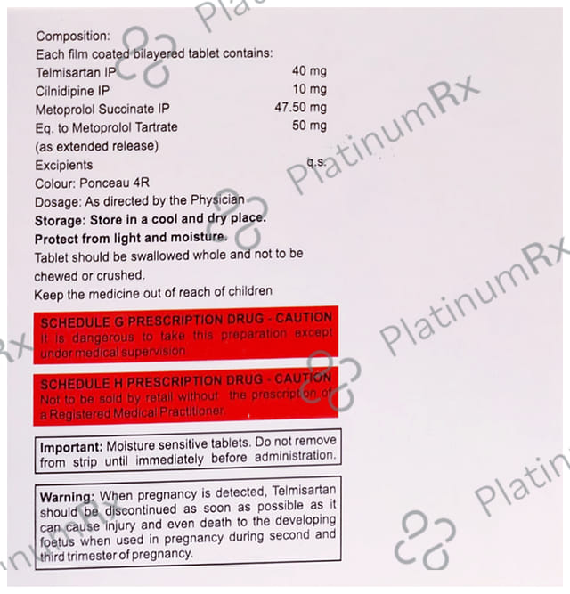 Alitel Trio 50/10/40mg Tablet ER 10s