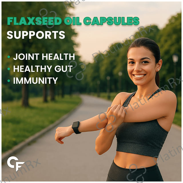 Carbamide Forte Cold Pressed Flaxseed Oil with 1250mg Omega 3-6-9 - Softgel Capsule for Heart, Bones & Joints Health