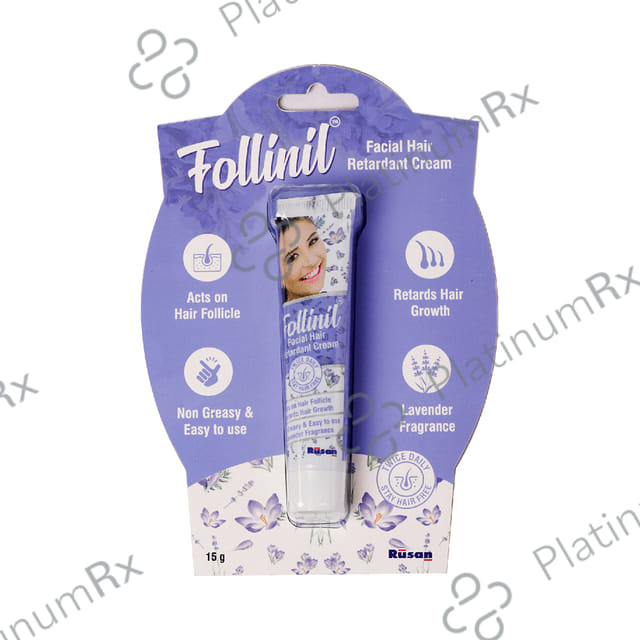 Follinil Facial Hair Retardant Cream 15gm