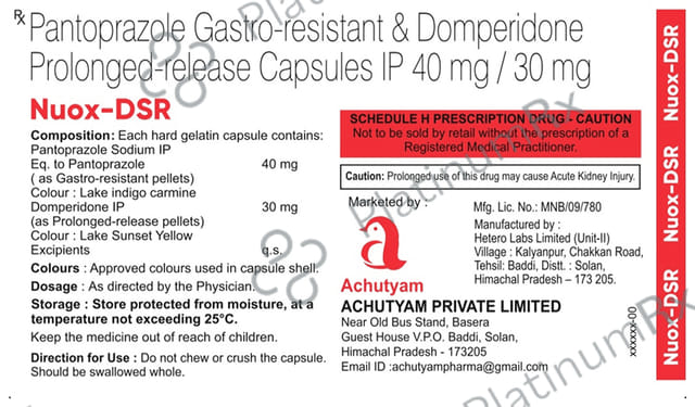 Nuox D 30/40mg Capsule PR 10s